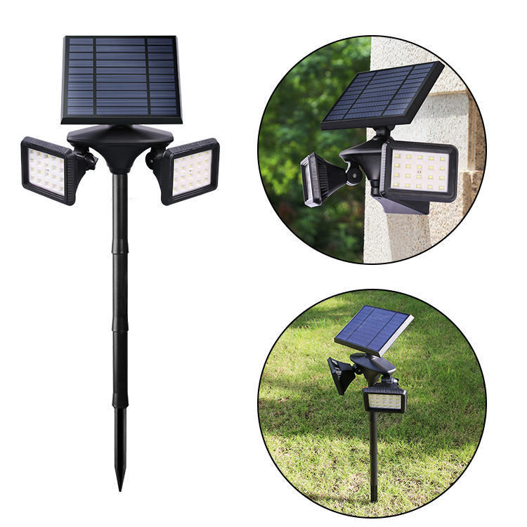 Solar Spotlight Outdoor Garden Met Witte Led Verlichting Zonnelicht Voor Verlichtingsoplossingen