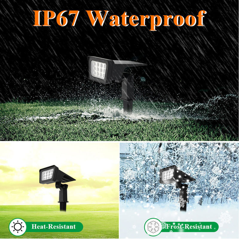 IP65 Waterdicht Buiten LED Landschap Verstelbaar Zonne-energie verlichting Spotlights voor tuin