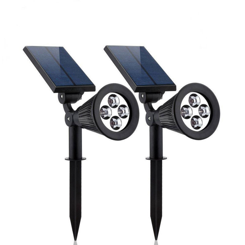 Moderne buitenverlichting Draagbare led zonne-tuin kleurveranderend schijnwerper IP65
