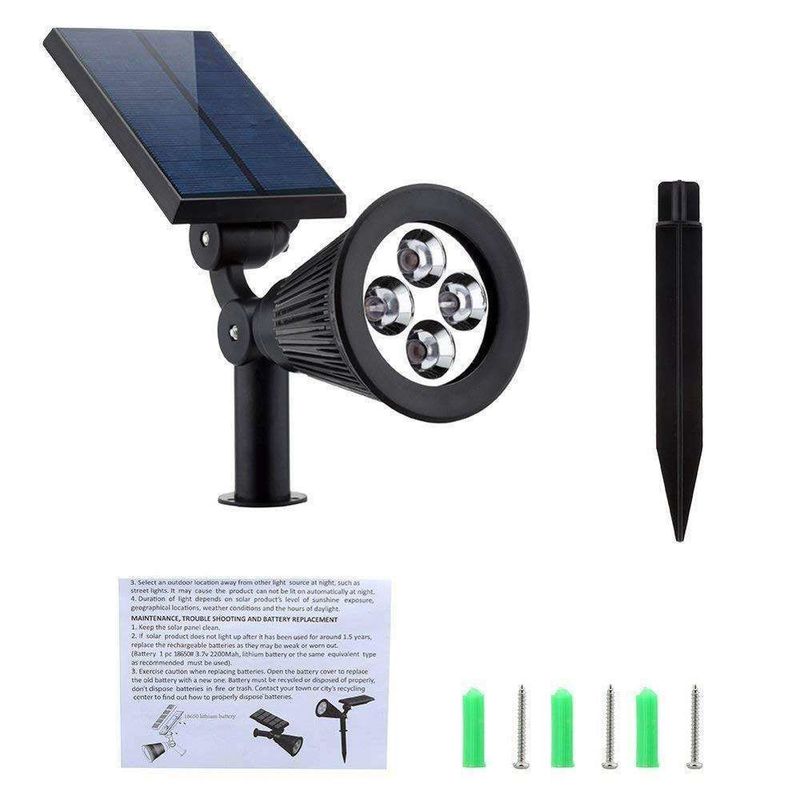 Moderne buitenverlichting Draagbare led zonne-tuin kleurveranderend schijnwerper IP65