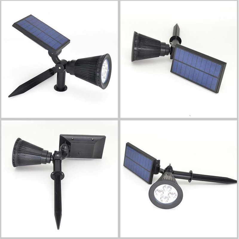 Moderne buitenverlichting Draagbare led zonne-tuin kleurveranderend schijnwerper IP65