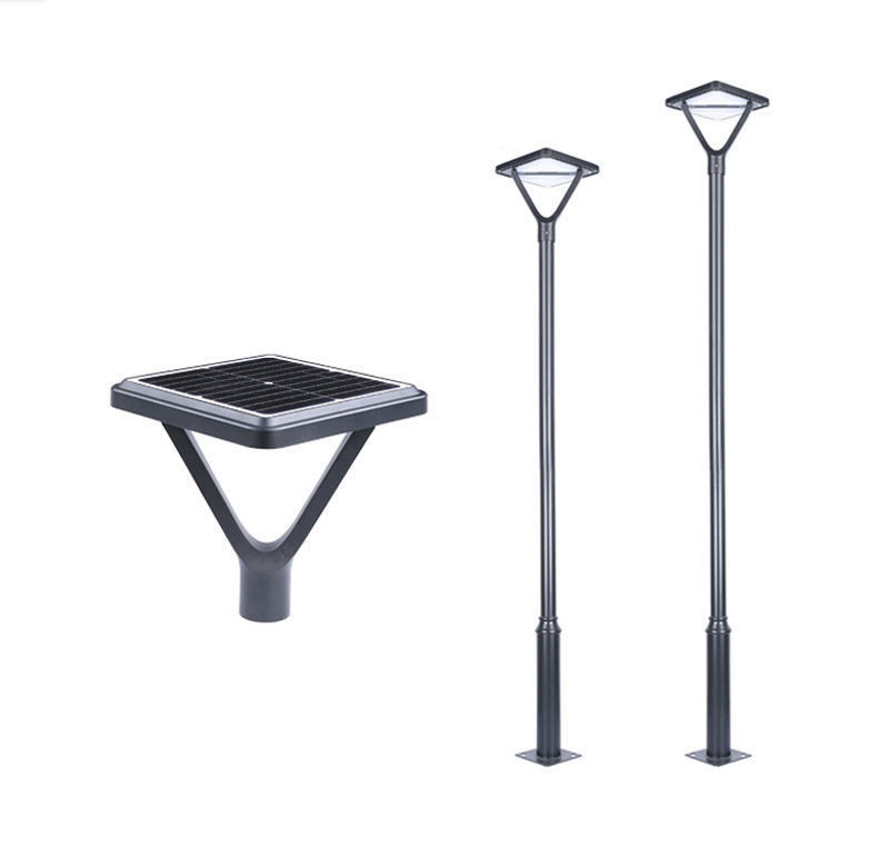 1- IP65 waterdicht buitenshuis zonne-tuinpilarenlicht voor landschaps hekpostverlichting