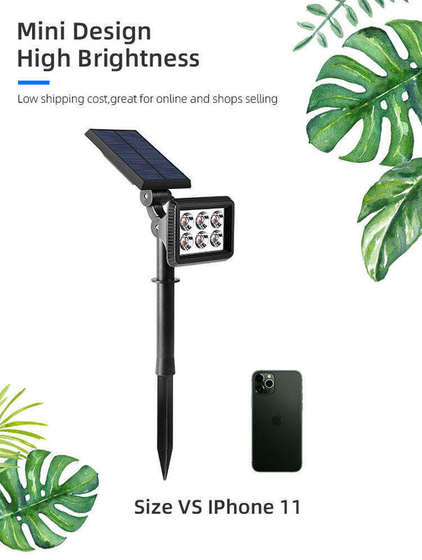 Buiten Solar Garden Light Landscape LED Lawn Lamp met en instelbaar waterdicht IP65