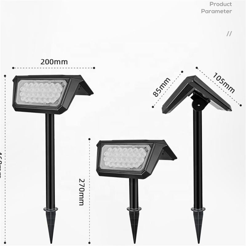 Zonne-energie tuin overstromingslicht voor patio pad oprit zwembad Inlaatspanning V DC 5.5V