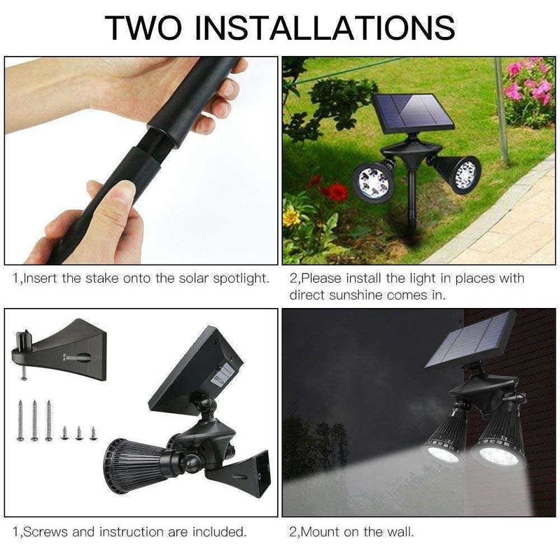 Waterdicht 201 roestvrij staal Plastic 12LED Bewegingssensor Muurlicht voor achtertuin