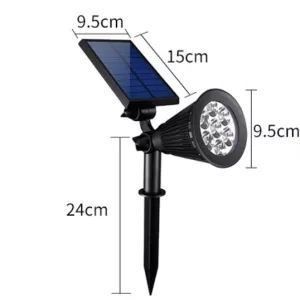 IP44-klasse en 40000 werkende levensduur Zonne-Led-lampen voor buitentuin mode