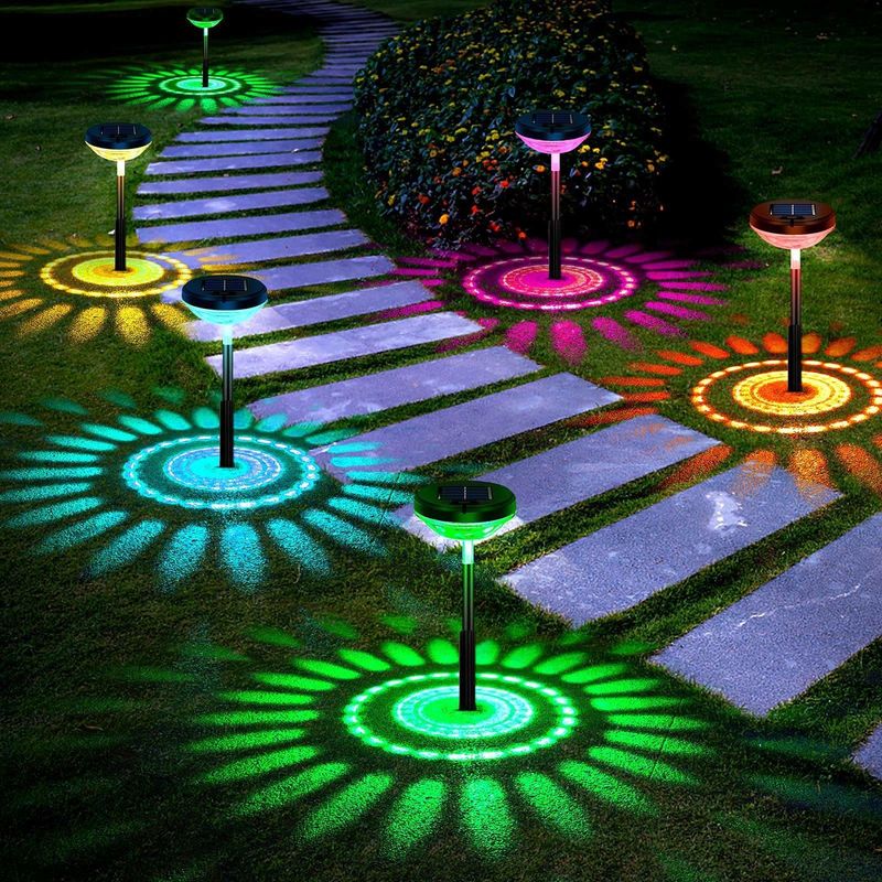 ABS-PC-lampcarosseremateriaal Zonnewegverlichting Gehele decoratieve zonne-tuinverlichting