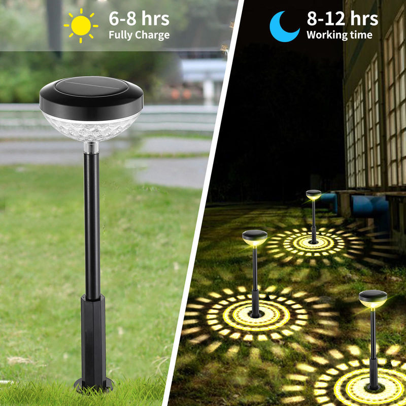 ABS-PC-lampcarosseremateriaal Zonnewegverlichting Gehele decoratieve zonne-tuinverlichting