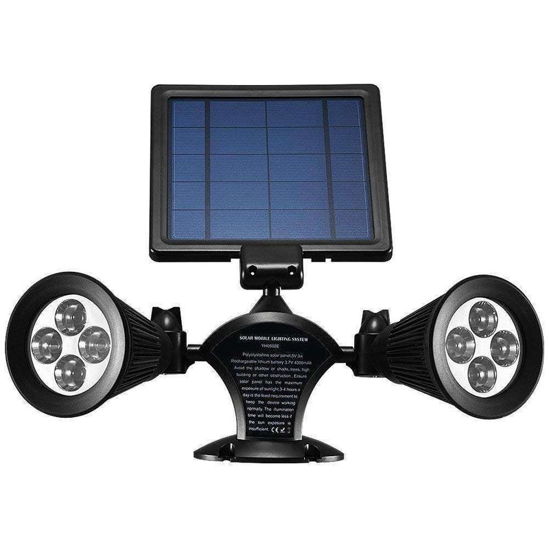 Moderne buitenverlichting zonnepaneel LED-spotlights Ideaal voor tuin zwembad vijver patio
