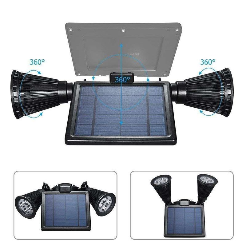 Moderne buitenverlichting zonnepaneel LED-spotlights Ideaal voor tuin zwembad vijver patio