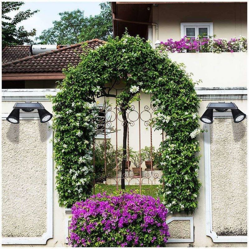 Moderne buitenverlichting zonnepaneel LED-spotlights Ideaal voor tuin zwembad vijver patio