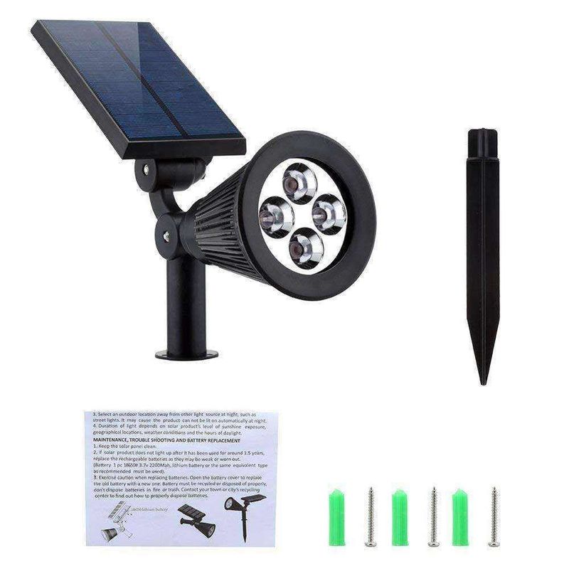 2 IN 1 Zonne Tuin Spot Light RGB kleurveranderend LED voor buiten gazon stroomvoorziening Zonne
