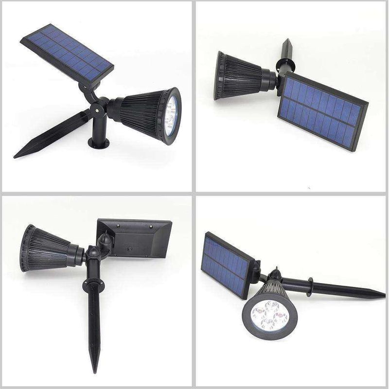 2 IN 1 Zonne Tuin Spot Light RGB kleurveranderend LED voor buiten gazon stroomvoorziening Zonne