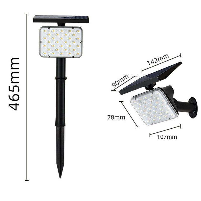 LED-stralen met zonne-energie voor tuingras IP65 waterdicht landschapslicht