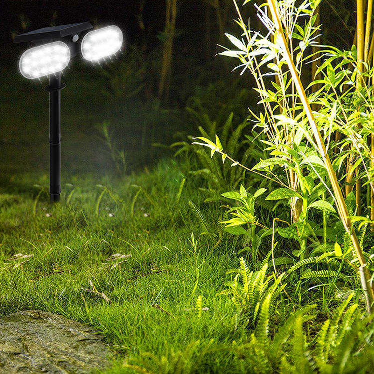 90 Ra kleur weergave index Zonne-tuin spot grasveld licht met bewegingssensor energie