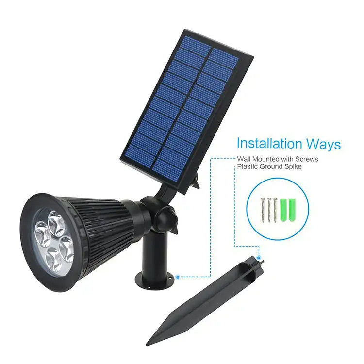 200 Lm Bollard Compound Led Hug Tree Solar Outdoor Landscape Spotlight Licht touw Tuin