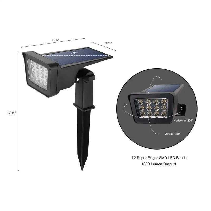 Ondersteuning Dimmer 100lm/w Lamp Licht Efficiëntie Led Zonne Tuin Muur En Floor Light