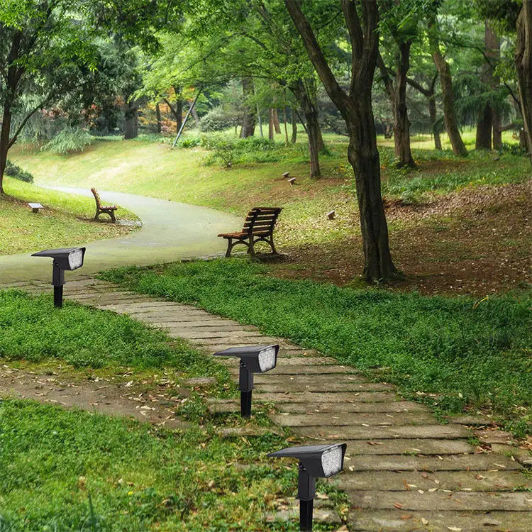 Waterdicht led zonnelicht voor buiten tuin landschap verlichting ondersteuning Dimmer NO