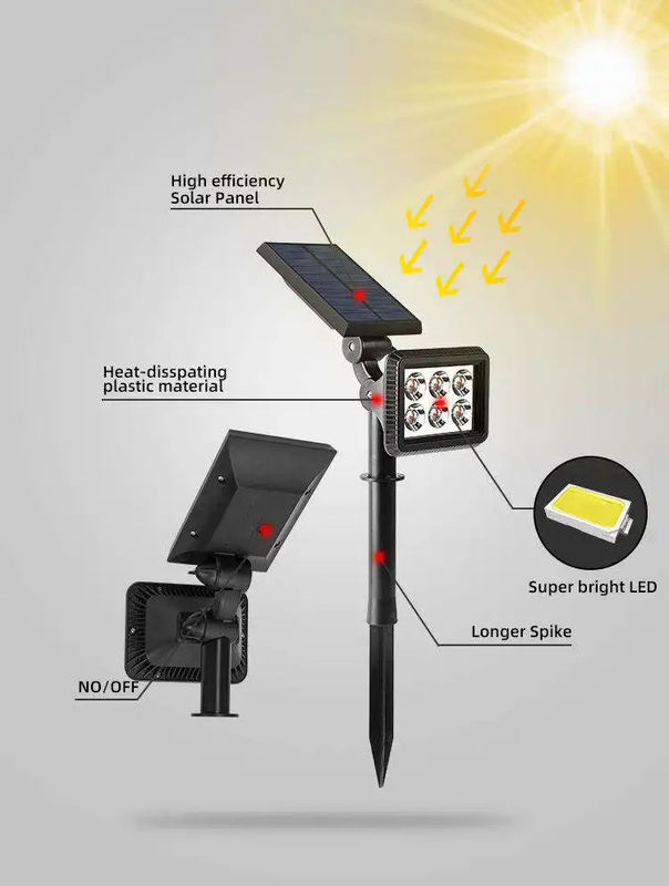 Family Pathway Spotlight Boom Zonne-gras Tuin Spot Light met en 3,7V Input Voltage