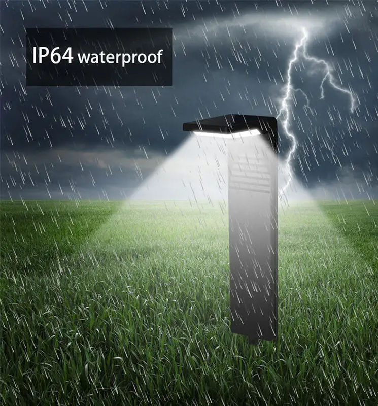 Solar Led Street Light Lamp L-vormig Zwart Zonnepadverlichting voor tuinversiering