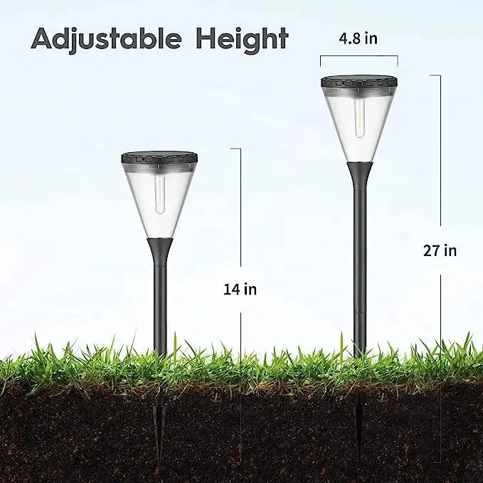 Buiten waterdicht zonne-tuin licht drie-kleurig verstelbaar voor Villa Yard Park Landschap