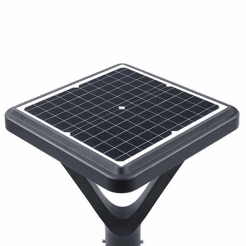 Square Plaza Solar Garden Light met aanpassingsmogelijkheden en hoge kleurtemperatuur