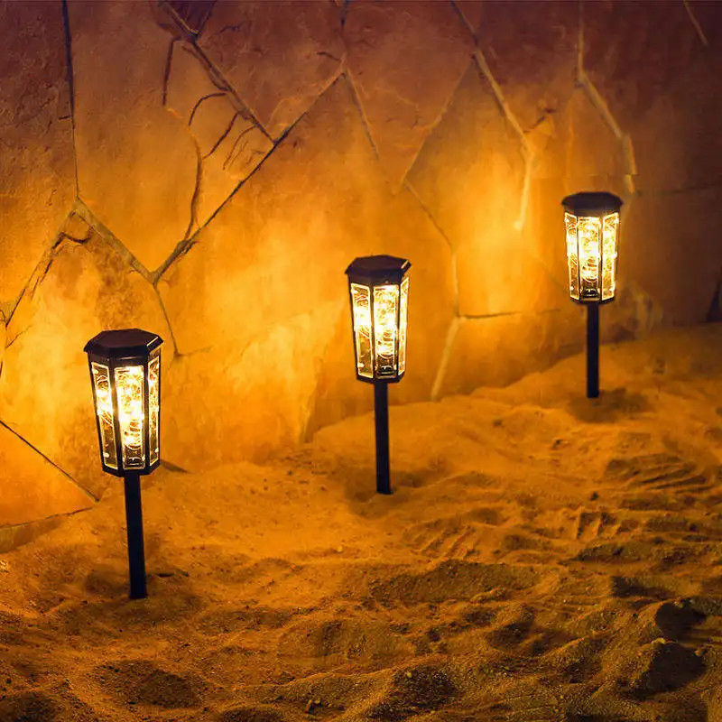 Solar Garden Lawn Lights voor Landscape Yard LED-aangedreven zonnelampen Oplaadtijd 50000