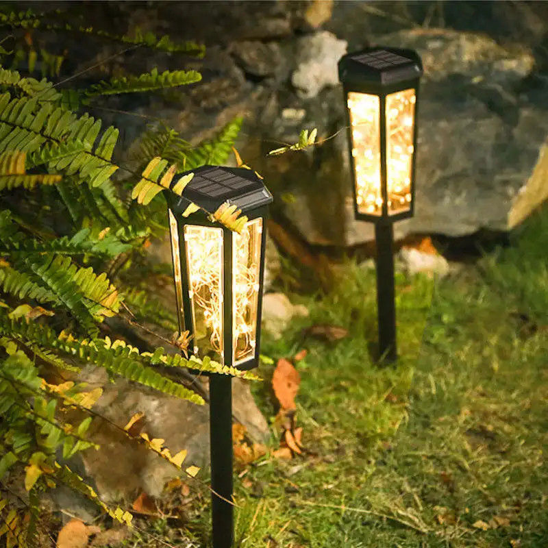 Solar Garden Lawn Lights voor Landscape Yard LED-aangedreven zonnelampen Oplaadtijd 50000