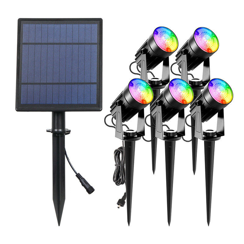 6000K daglichtwaarschuwing 2 modus Zonne-energie LED-lamp 4 in 1 Outdoor LED Zonne-spotlight