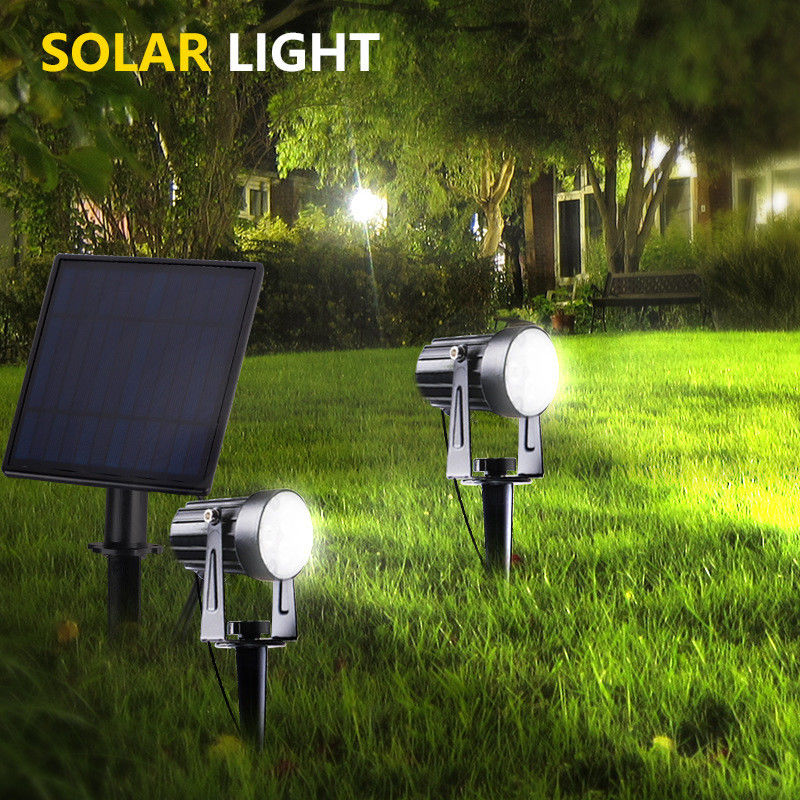 6000K daglichtwaarschuwing 2 modus Zonne-energie LED-lamp 4 in 1 Outdoor LED Zonne-spotlight