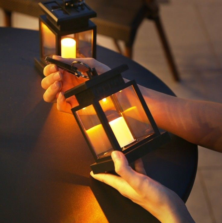ABS-materiaal zonne-energie straatlamp voor retro-atmosfeer landschapsdecoratie
