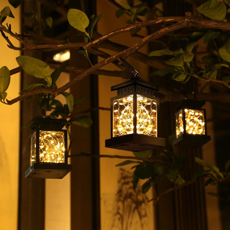 Huis Tuin Hangende Bomen LED Nachtlichten Zonnelampen Buiten Tuin Decoratie Hangend
