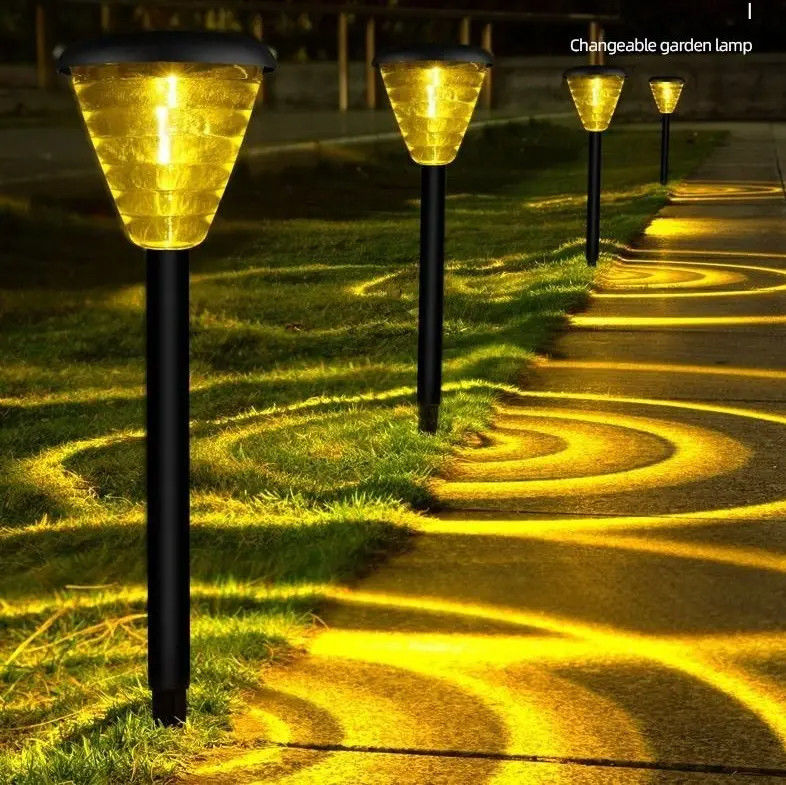 Meerdere kleuren LED zonne-tuin lampen voor pad gazon lamp in landschapsontwerp