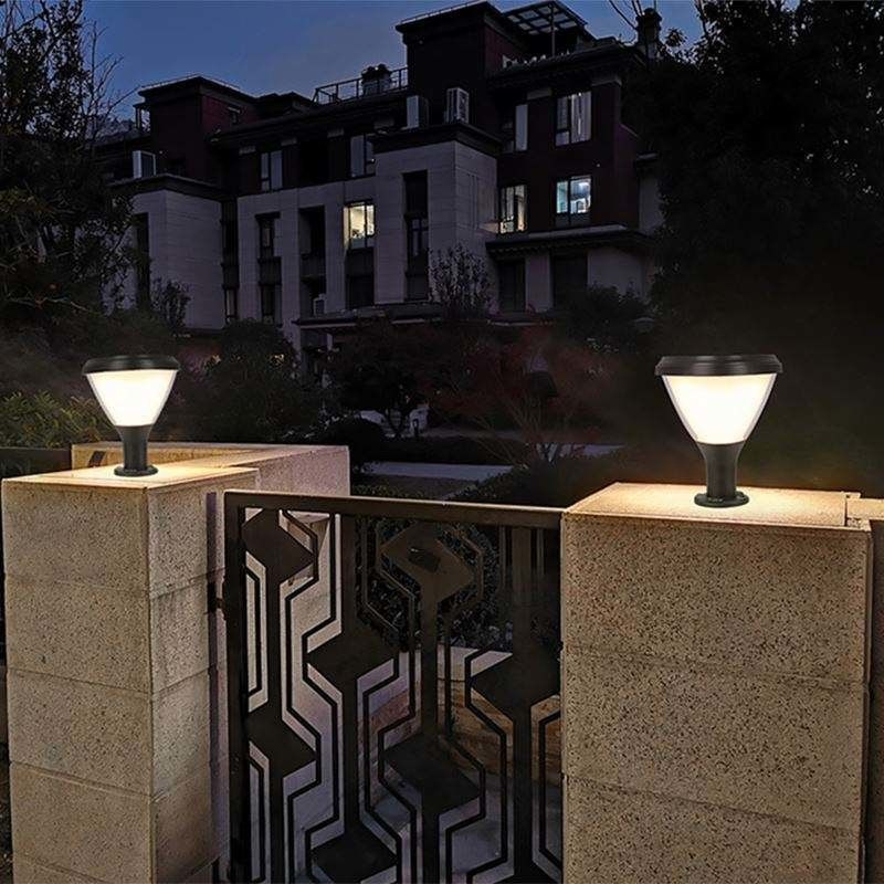 Moderne LED hek dek licht lantaarnen kolom lamp voor patio tuin decoratie veelzijdig