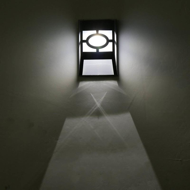 Home Tuin hek licht klassiek decoratie Groen Inova Zonne LED wandlicht met batterij