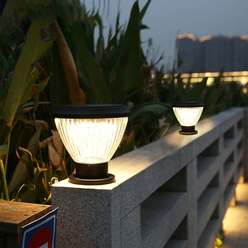 Zonne-tuinlampen Pilaarpoort LED-licht voor tuinlandschap Tuinversiering