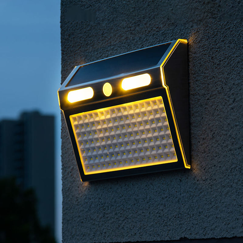4 Verlichtingsmodussen Led Solar Outdoor Wall Porch Light Met Bewegingssensor IP65 Bescherming
