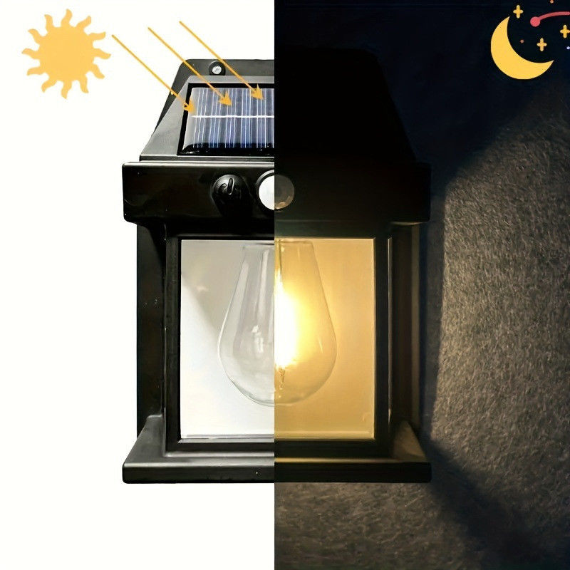 80lm/w Waterdichte zonnewandlamp voor tuinversiering met bewegingssensor