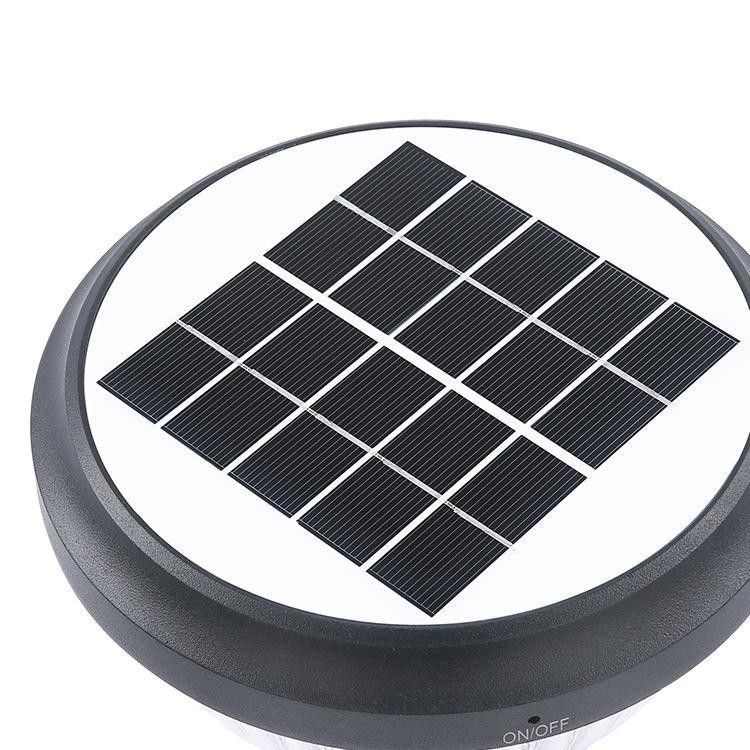 Zonne-energie kolom koplamp voor buiten patio pad landschap verlichting behoeften
