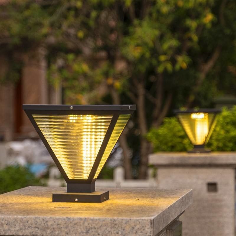 Duurzaam geleid zonne-energie-pilarlicht waterdicht elektrisch lamppaal voor buitenkolom