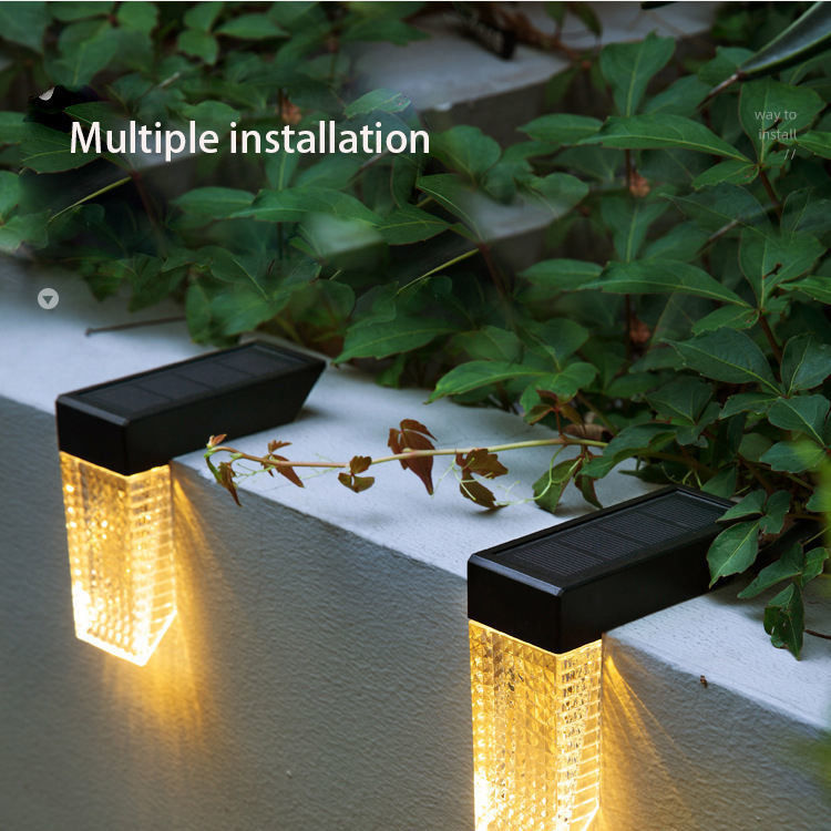 Buiten tuin gazon stap muur Sconce LED zonne-inrichting lampen met IP65 waterdicht