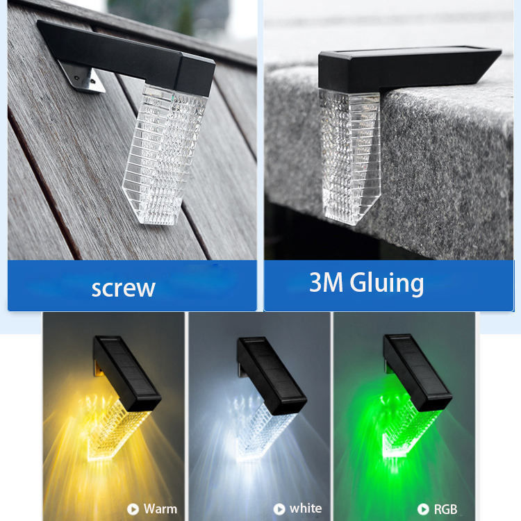 Buiten tuin gazon stap muur Sconce LED zonne-inrichting lampen met IP65 waterdicht