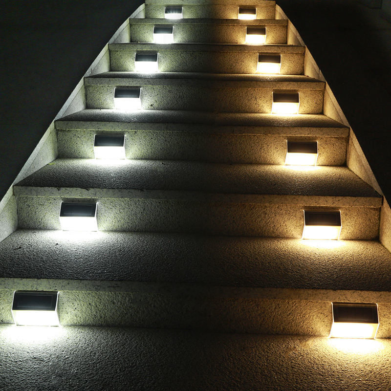 Waterdicht zonne-energie licht Power Stage LED zonne-stap hek lichten voor tuin tuin pad