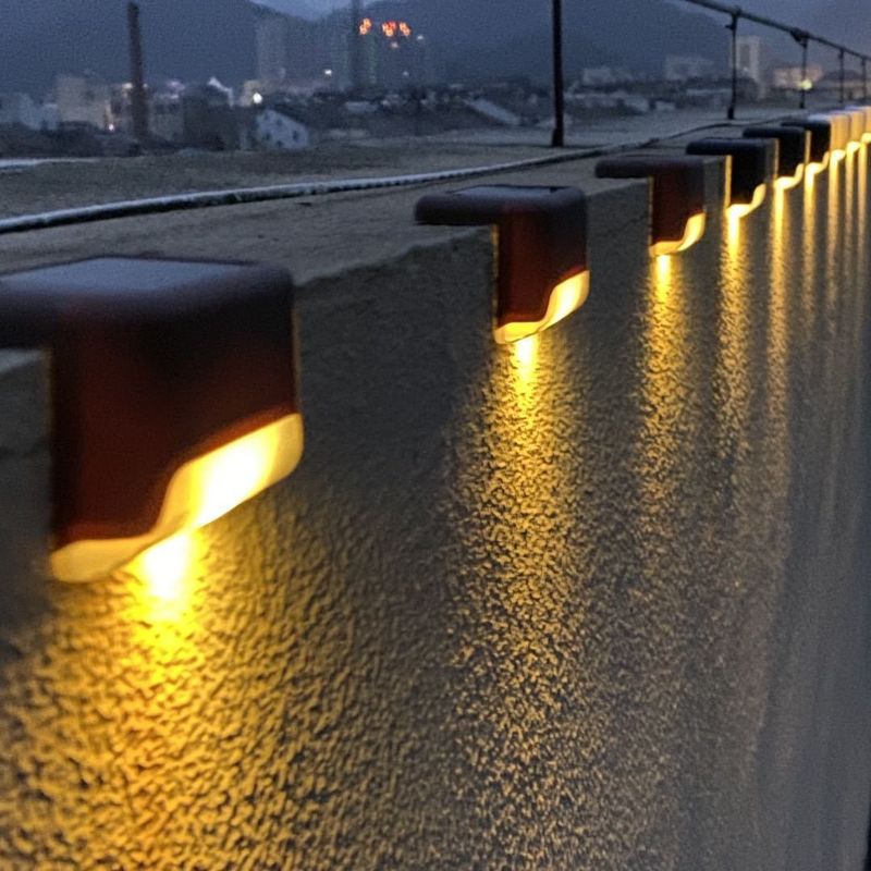 1.2V Inlaatspanning Buiten LED-Zonne-energie Trappenlamp voor tuinwandverlichting