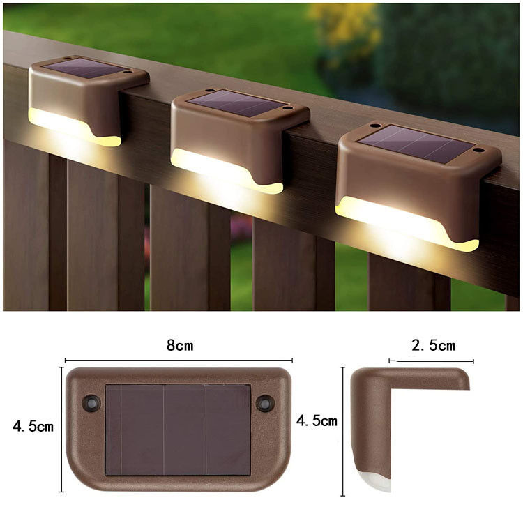 1.2V Inlaatspanning Buiten LED-Zonne-energie Trappenlamp voor tuinwandverlichting
