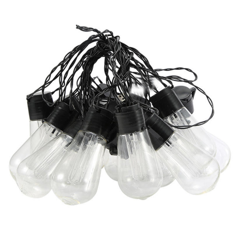 Zonne-LED Edison Lamp String Lampen voor Outdoor Kerst Decoraties Patio 6lm 1-