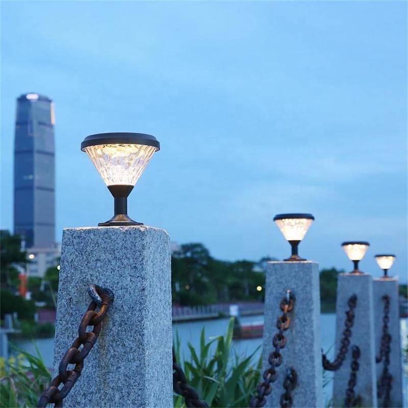 Europese stijl IP65 Waterdicht Lamp Tuin Zonne-Led Gazon Bollard Tuin Licht voor buiten