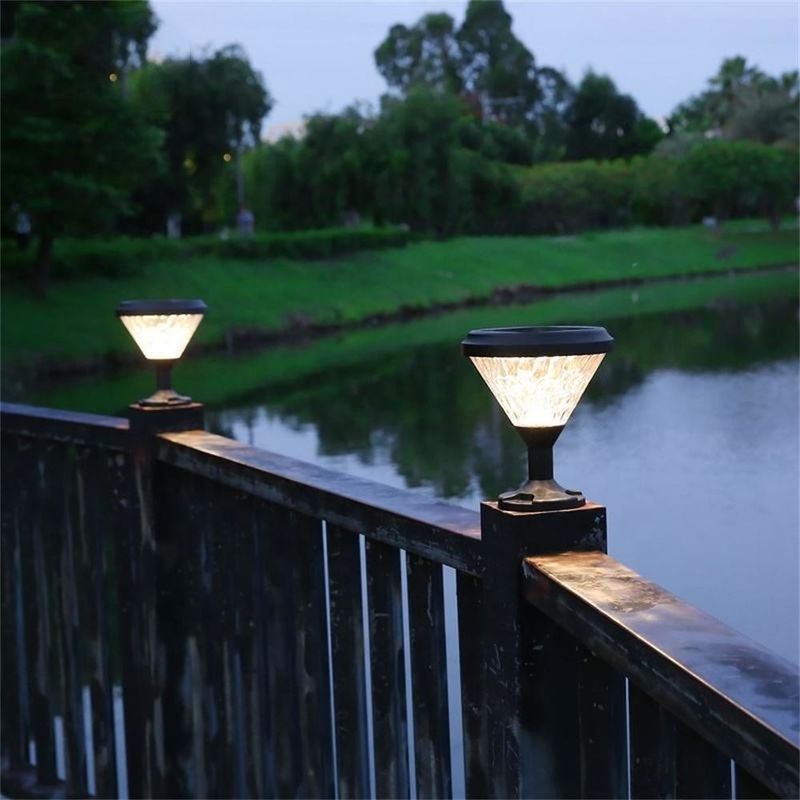 Europese stijl IP65 Waterdicht Lamp Tuin Zonne-Led Gazon Bollard Tuin Licht voor buiten
