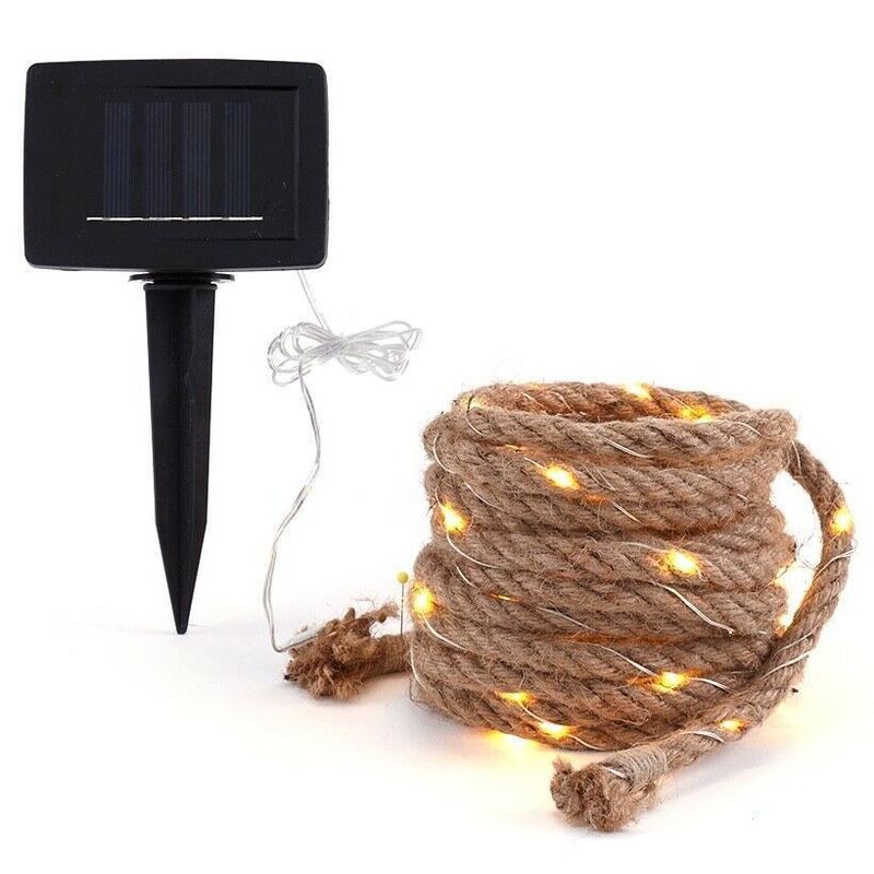 Solar Led Street Light Lamp Koper Draad Led Tuin String Light voor eenvoudige installatie