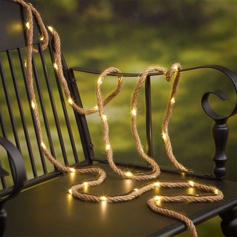 Solar Led Street Light Lamp Koper Draad Led Tuin String Light voor eenvoudige installatie